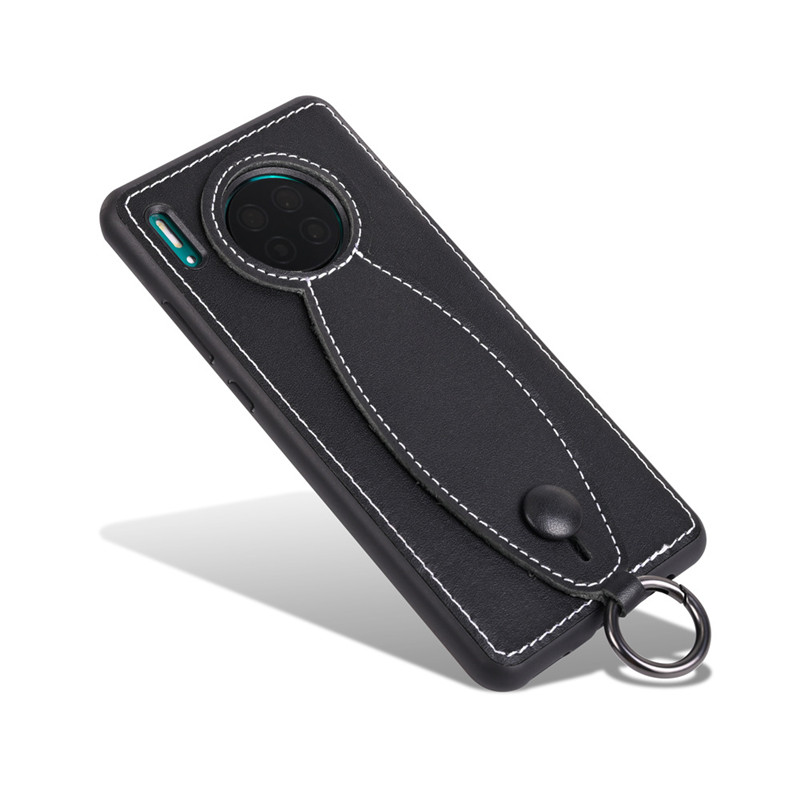 Sopii Huawei Mate30/pro30 -matkapuhelinkoteloon, italialaisen vasikanannan henkilökohtaisen käsihihnaan kiinnikkeen tyyppinen matkapuhelimen suoja -nahkakotelo, jolla on hyvä syksyn vastus, kestävyys ja suojaus