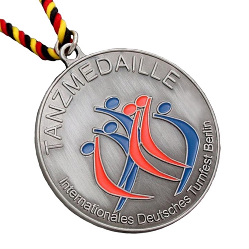 Antiikkiset hopeamitali Uusi maratonpalkintomitalit urheilumitalit janauhat