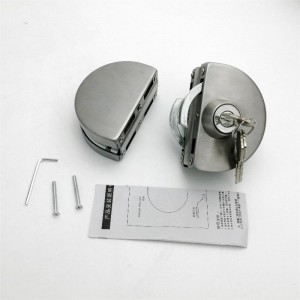 GDL001 201 Ruostumattomasta teräksestä valmistettu kaupallinen kestävä metalli kromilasi ovi anti-varkauden turvallisuuslukko, kaksinkertainen käännös