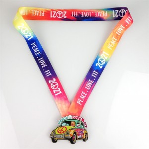 Gag Factory OEM Yksinomainen muotoiluvalettu metallimitalitnauhametalliurheilun räätälöityllä mitalilla