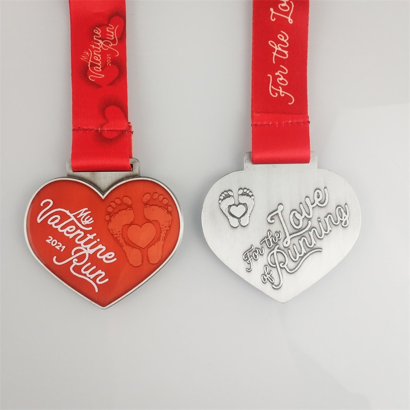 Marathon juoksemitarit loma -ajon mitalit Lahja Ystävänpäivä -päivälle rakkaudelle