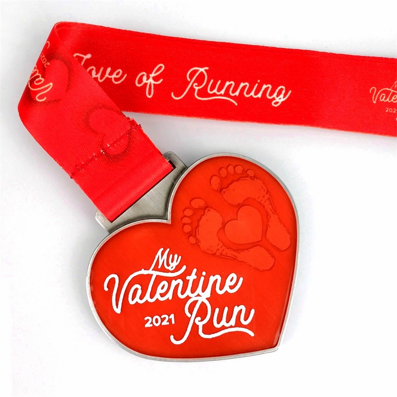 Marathon juoksemitarit loma -ajon mitalit Lahja Ystävänpäivä -päivälle rakkaudelle