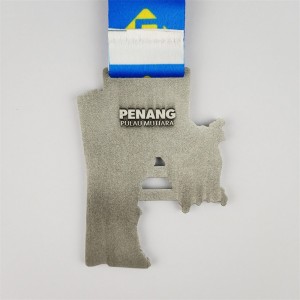 Mitalions halvat mitali 3D -kultahopea kuparipinnoitettu mitali kansallinen kaupunkikarttamitalit