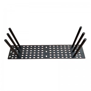 Korkealaatuinen musta jauhesuihkutus teräksinen kelluva kiinnike irrotettavalla tukitangolla