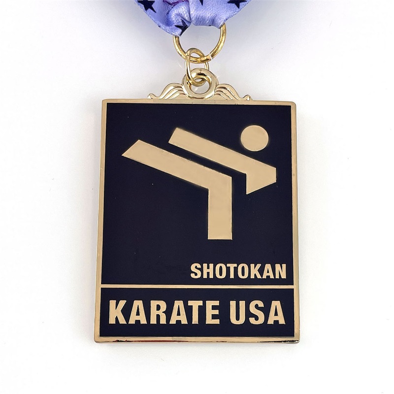 Mukautettu muotoinen logo metalliurheilumitali tukkukaupalle Kungfunyrkkeilykilpailumitalit
