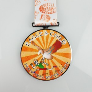 Kuole valettu mitali väri 3D -emalimitalit Räätälöity mitali