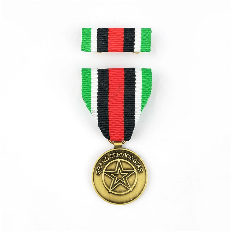 2021 Custom New Gold Navy Soldier Award -mitalin kunniamitali mitalilaatikolla