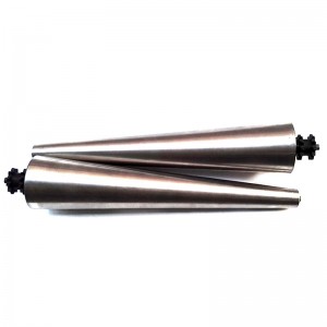 Kartiomainen kartiotela kaareva rullakuljettimen kartiomainen sähkötela Plc Control Contral Holkki