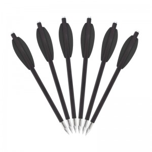 ELONGARROW 119612-04 Pistoolikrossipultit 2kpl mustalla värillänuolen siipillä