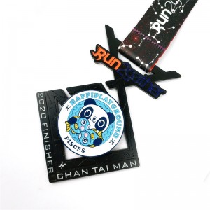 Tehtaan tukkumyynti sinkkiseos matkamuistopinnoitus musta eläinnäkyy metallimitali