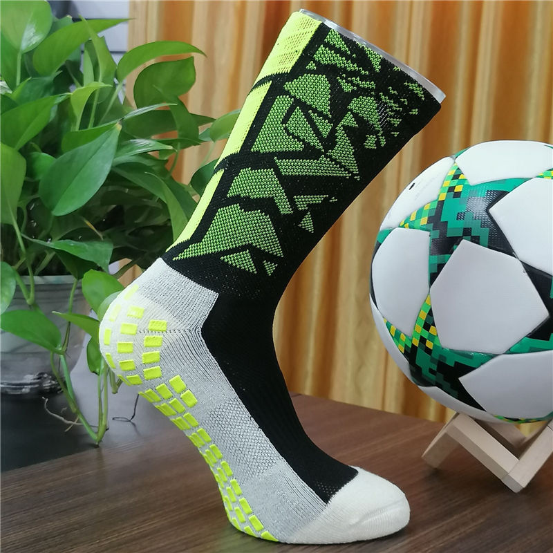 Mukautetut mallit Grip Socks Professional Athletic Mid Casf Crew Football Sport Soccer Anti Slip Grip Sukat