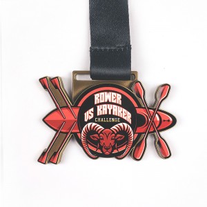 Valettua metallimitalia hopeamitalia