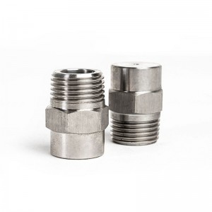 Ruostumattomasta teräksestä valmistettu kiinteä kartion suuttimen pölyminen ja kostutus Korkea ja matalapaineinen sumuutus kartiomainen suuttimet Veden sumupuhdistussuutin