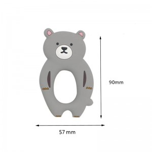 BPA -ilmainen pureskeltava hampaiden leluvauvahampaat sisältävät silikoni teether