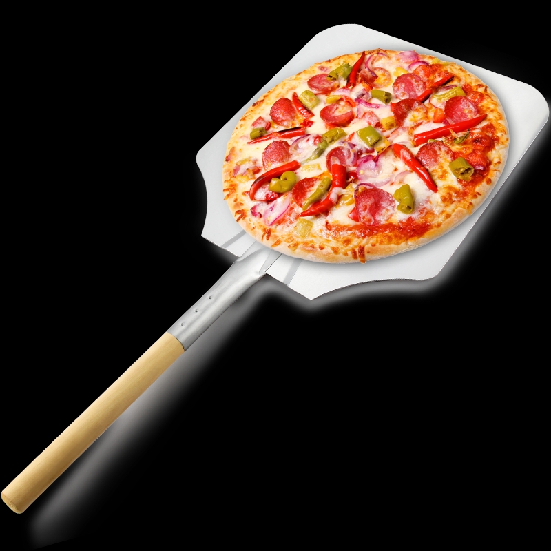 Puulahva 12nch/14inch/16inch alumiini pizzakuoripiapizza -lapio pizza spatula pizza mela