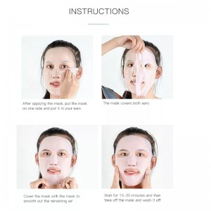 Uudelleenkäytettävä silikonimaskinaamio peitä silikonin ihonnaamio uudelleenkäytettävä kosteuttavat kasvojen silikoni-naamion anti-esto-naamion kasvohoitotyökalut