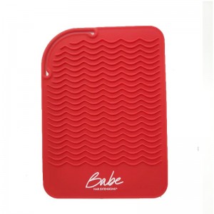 Professional silikonilämpökestävä muotoiluaseman matto kaikille hiusten suoristajille, curling -silitysraudoille, hiusten suoristamistyynyt, litteät silitysraudat, hiustyökalujen laitteet hiustenkuivaajan salonkityökalujen kampaus...