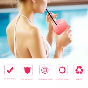 12oz katkeamattomat silikonin viinilasit, uudelleenkäytettävät särkyvät viinilasit juhliin, retkeily, rannat ja veneet, varrettomat silikoni -viinilasit, hippi humalat,