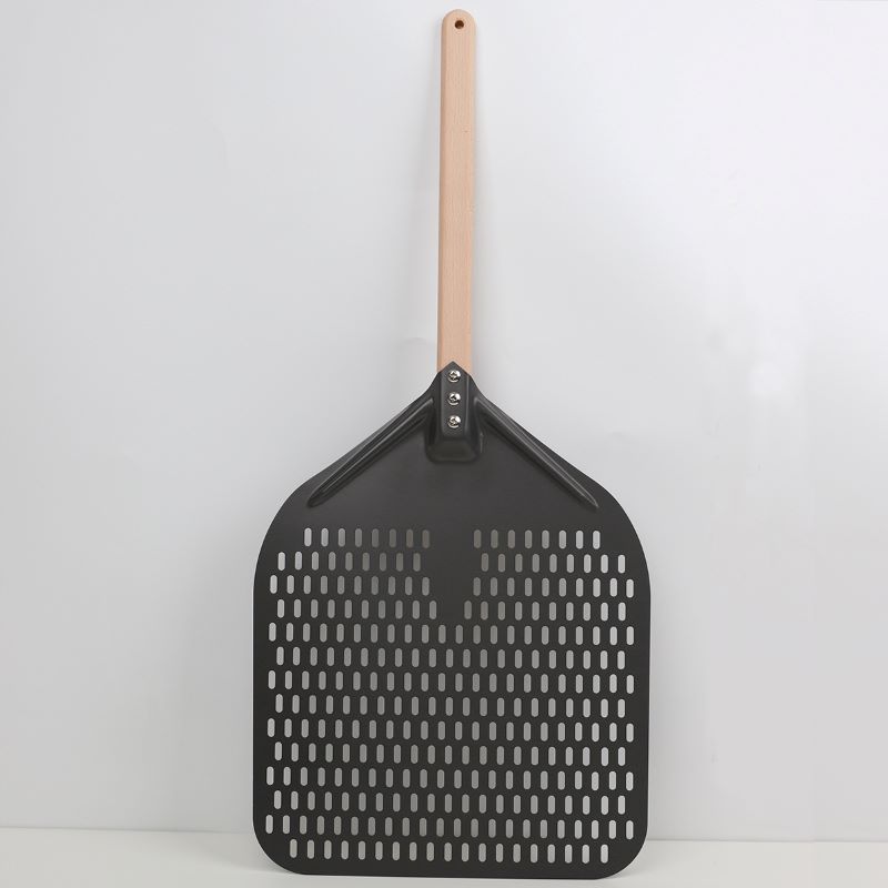 Irrotettava anodisoitu 12 tuuman 14 tuuman rei'itetty alumiini -pizzakuoripizza -lapio pizza spatula pizza Turner