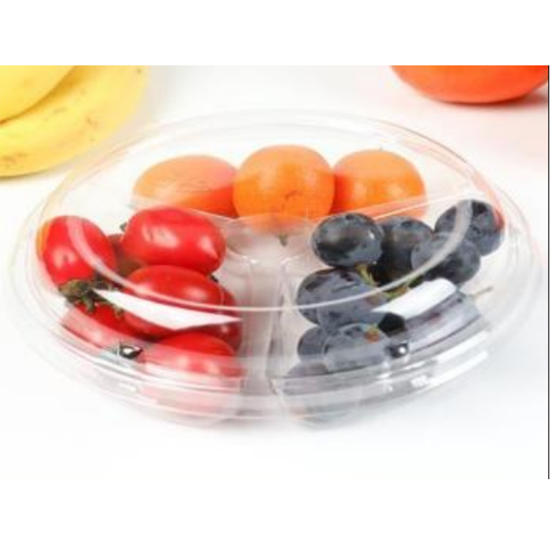 Kolme-complate Fresh-cut Fruits Box Lid 205*122*58 mm Hj-160