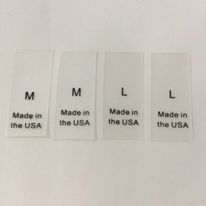 Läpinäkyvä painettu toimitusmerkki