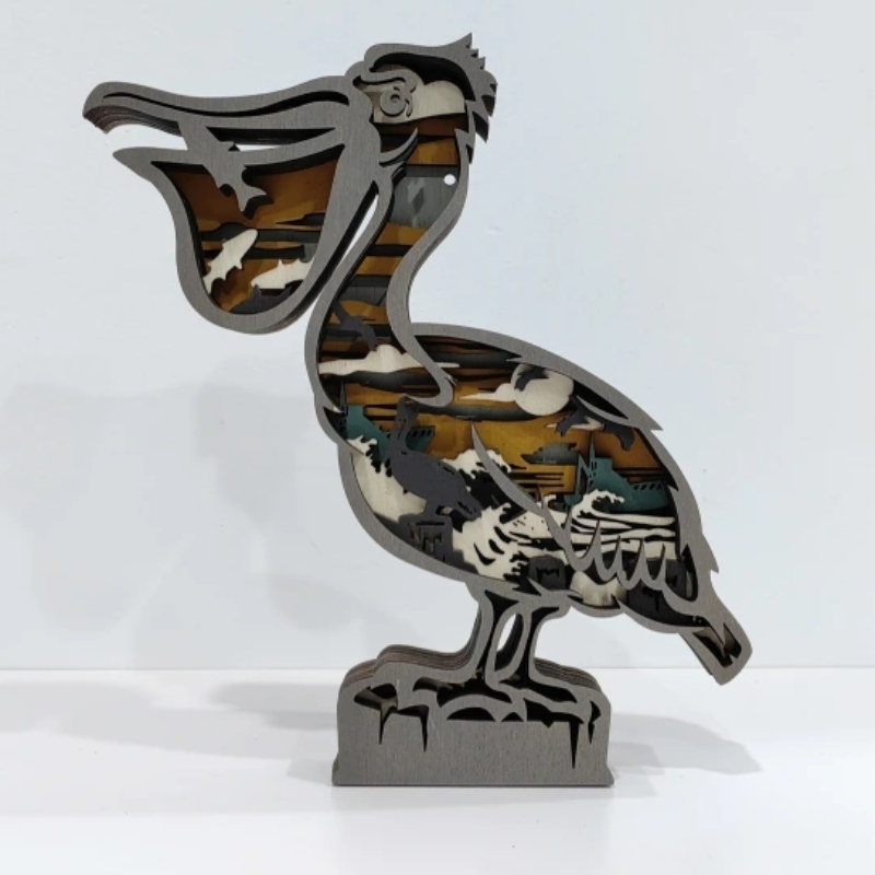 3D -puiset käsityökoristeet lintuille