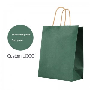 Värikäs ruskea paperipussi