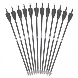 15 tuuman ID6.2 mm hiiliohtipultit, joissa on 2 tuuman mustan siipi rx -ristikkäin