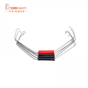 TCE- Tukkumyyntikahva&kaareva kahva galvanoitu rauta kauhankahva metallisäiliötä