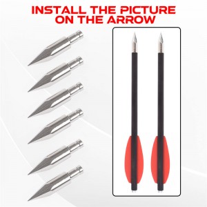 ELONGARROW 151061 65GRAIN -Nuolenpäät ID4.2mm -nuolipulteille