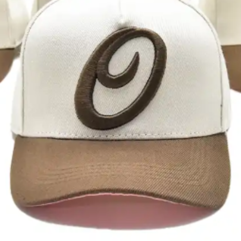 Säädettävä värilohkokirjonta -logo Räätälöity 5 paneelien miesten baseball -lippahattu tukkumyynti