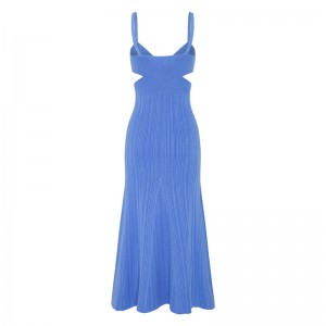 OEM -kesälomajuhlat seksikäs katkaisu vyötärö ristikäsitehosteet Puserat rento mukautettu yksivärinenneulotut minipuvutnaiset