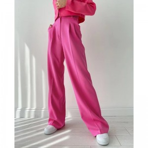 Eurooppa ja Yhdysvallat kesä löysä ohut luonteen leveät jalan housut Muodit monipuoliset rento housut