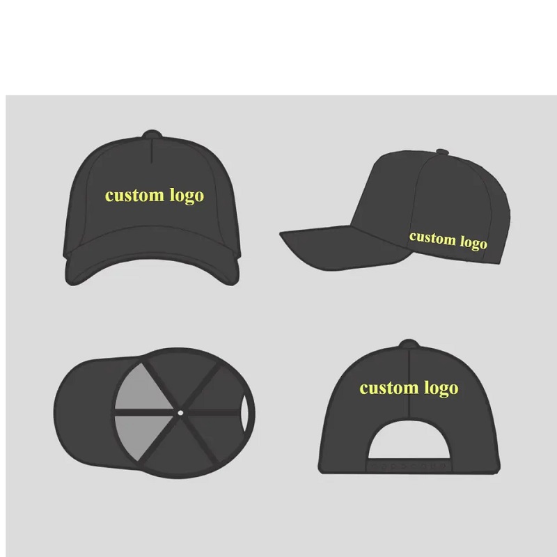 Valmistajat OEM Custom Logo Korkealaatuinen pieni MOQ Casual 5 -paneelin baseball -lippalakki Caps Hatut for Apparel -tuotemerkit