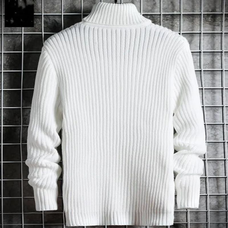 OEM Talvi Half Turtle Neck Men -pusero Pullover -villapaita