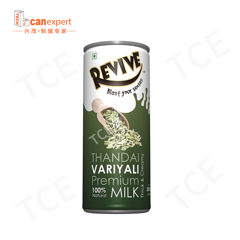 TCE-uusi suunnittelu maitojuoma tina tölkki 0,25 mm tiivistemetallitölkit