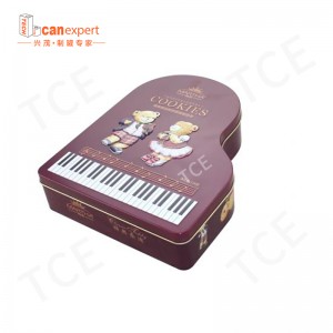 Mukautetut eväste tin tölkkiruokattinpakkaukset metallilaatikoissa kohokuvioidut eväste tinapurkit