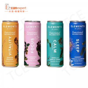 Tukkumyynti Elintarvikelaatuinen turvapakkaus Tyhjä 250 ml 500 ml painetun alumiinin juoma tölkki olutjuomien pakkaamiseen metallipullo