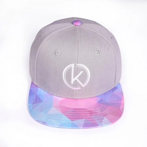 Uusi tyyli 6 Paneelin hip-hopnapsautettu takaosan korkki kukka litteä reunatulostus snapback hattu säädettävä