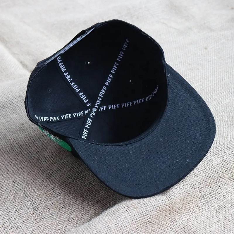 Viisi paneelia Flat Bill Visor Classic Snapback Hat Säädettävä korkea yläpäinen trendikäs värityyli Tone Snapback Hat Cap -miehet