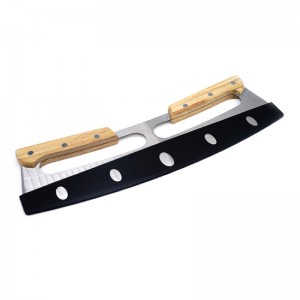 Kuuma myynti ruostumattomasta teräksestä valmistettu leikkuripizza, pizzaleikkuripizzakellari keittiön työkalua muovisella suojuksella