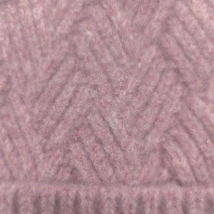 Lämmin talvi muoti sekoituskaapeli litteäneulomahattu