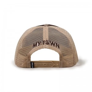 Hyvälaatuinen räätälöity 3D -brodeerattu logo 5 paneeli Gorras Foam Mesh Trucker Cap Hat miehille