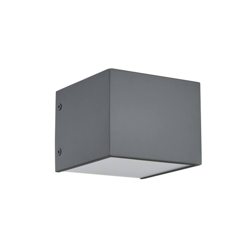 Hospitality -hotellin seinävalaisin maalatulla litteällä harmaalla ja integroidulla LED: llä hotellin tyypillisessä huoneessa