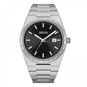 Baoogela 40mm -merkki Kaikki kullan ruostumattomasta teräksestä valmistettu miesten rannekello klassinen yritys 50m vesitiivis Japanin liikkeen kvartsi mies miehille 22801