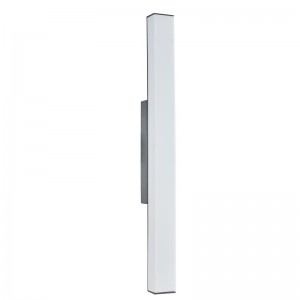 Hospitality Hotel Vanity Light Wall Sconce litteä harmaa maali ja himmeä valkoinen akryylisävy hotellissa tyypillisessä vieraskylvyssä