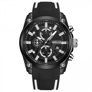 Baogelan miesten sotilasurheilu tarkkailee miesten vedenpitävää muoti sinistä silikonihihnaa rannekello Man Luxury Top Brand Luminous Watch 22705