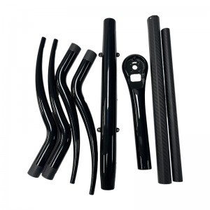 Mukautettu muovaus hiilikuitu Autoosat 3K Twill Hiilikuituosat