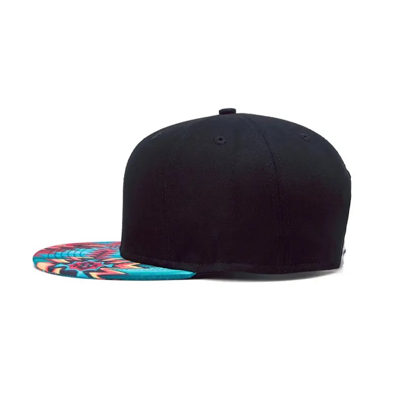 3D -tulostus Snap Back Fitted Frim Hat Street -hip Printing Flat Bill Havaijin hatut suunnittelevat oman Snapback Cap/hat