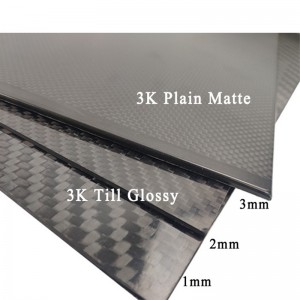 3K korkea lujuus hiilikuitulevy myytävänä